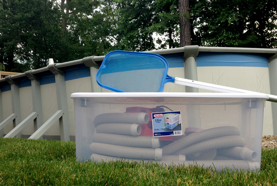 Sterilite pool hose storage Sterilite pool hose storage